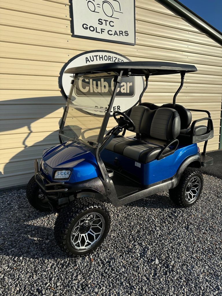 2018 Onyx Blue Club Car 6 Lift Kit STC Golf Cars