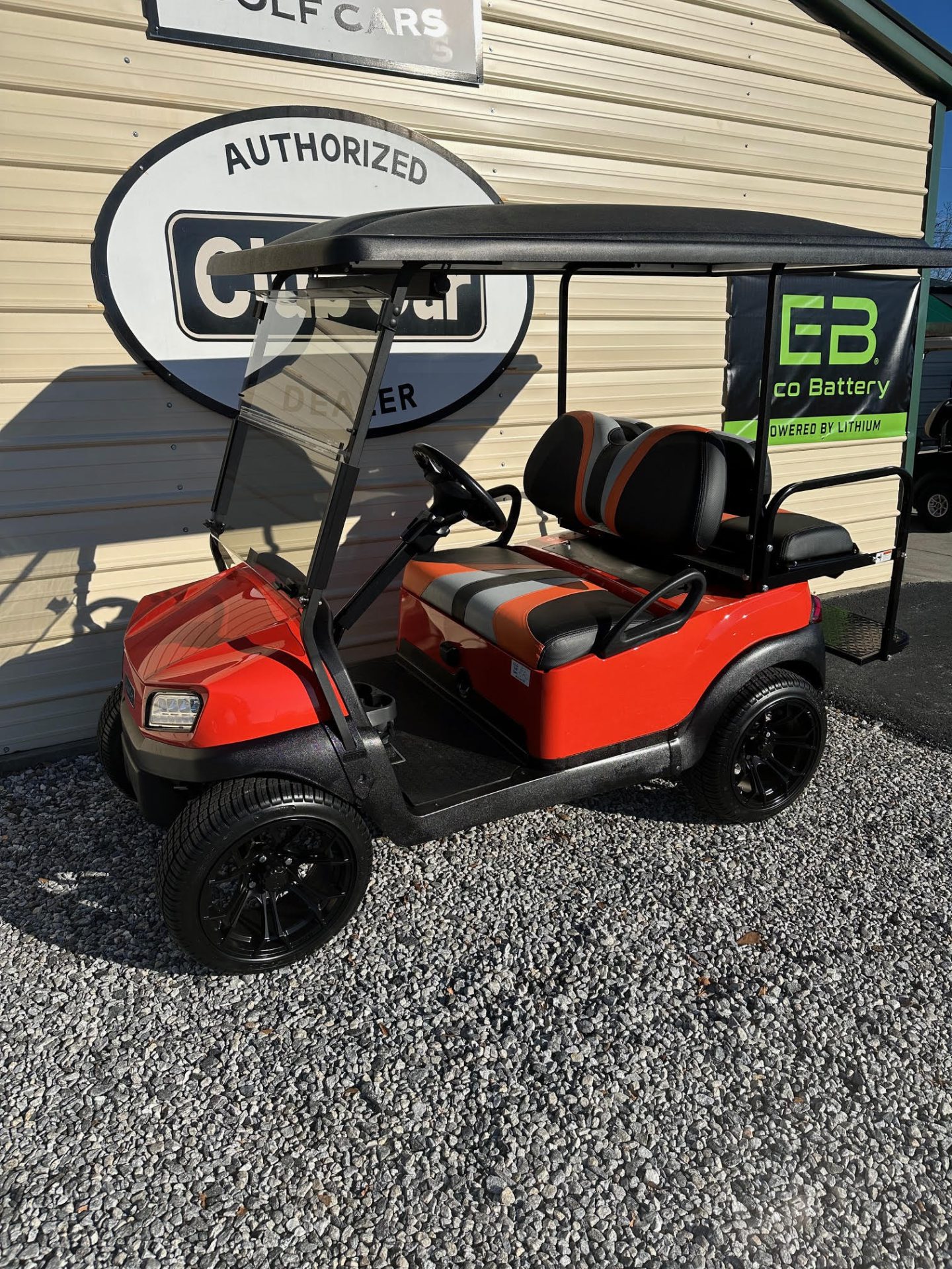 Orange Club Car Stc Golf Cars