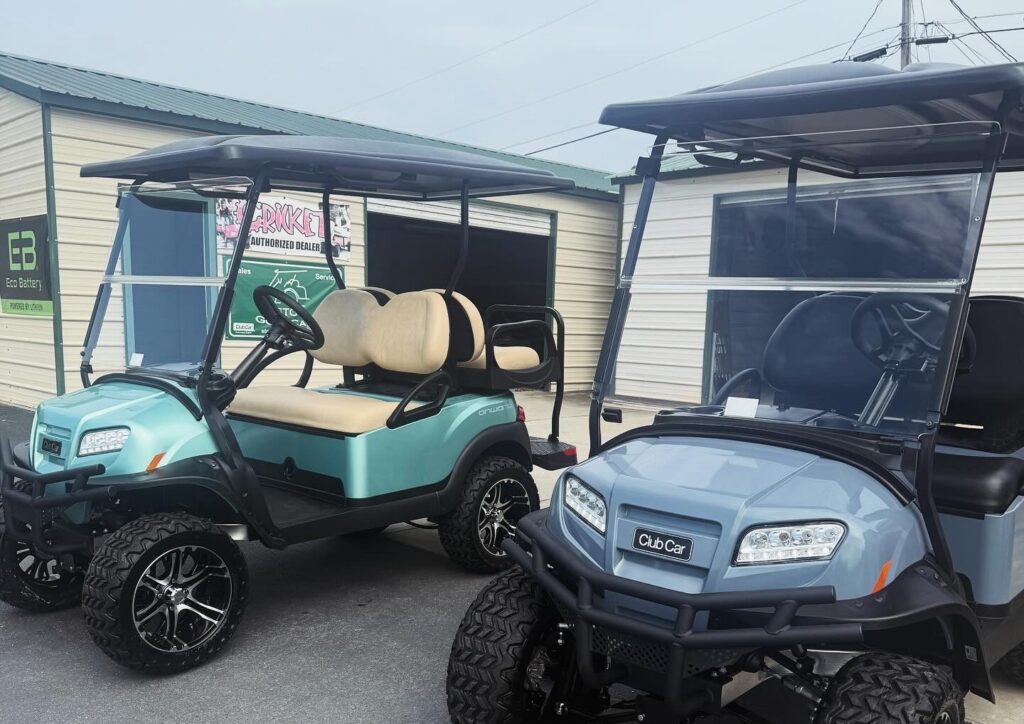 Custom golf cart build by STC Golf Cars