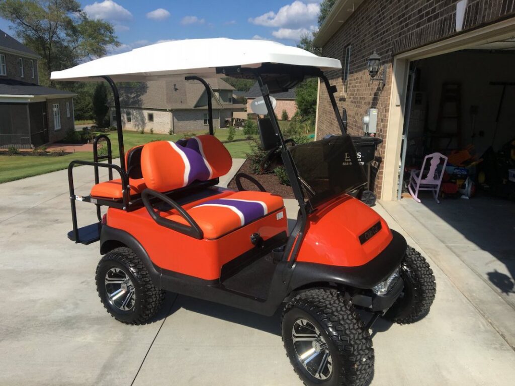 Custom golf cart build by STC Golf Cars
